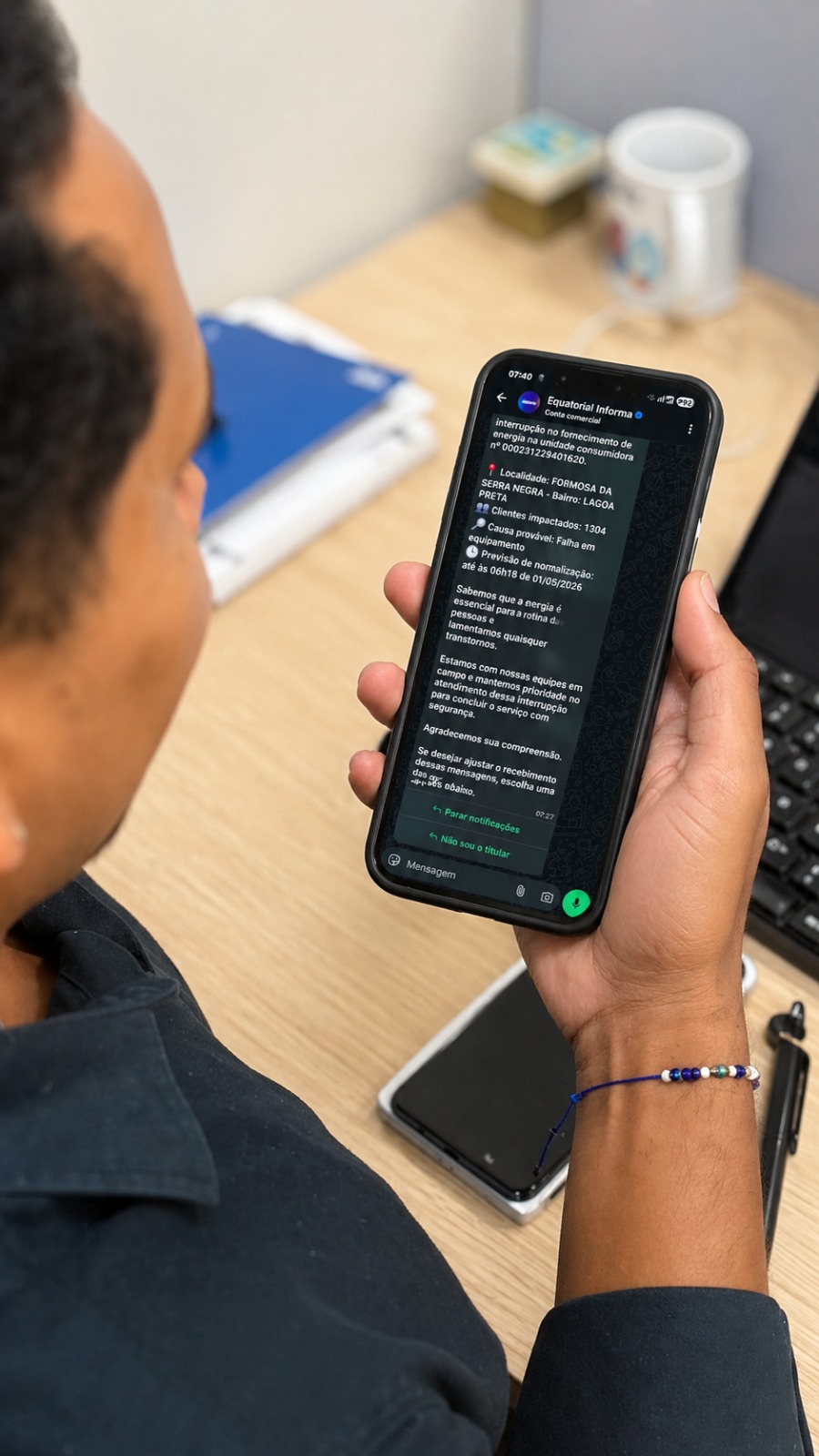 Equatorial Maranhão Informa: Serviço via WhatsApp já está em vigor para manter clientes informados em tempo real