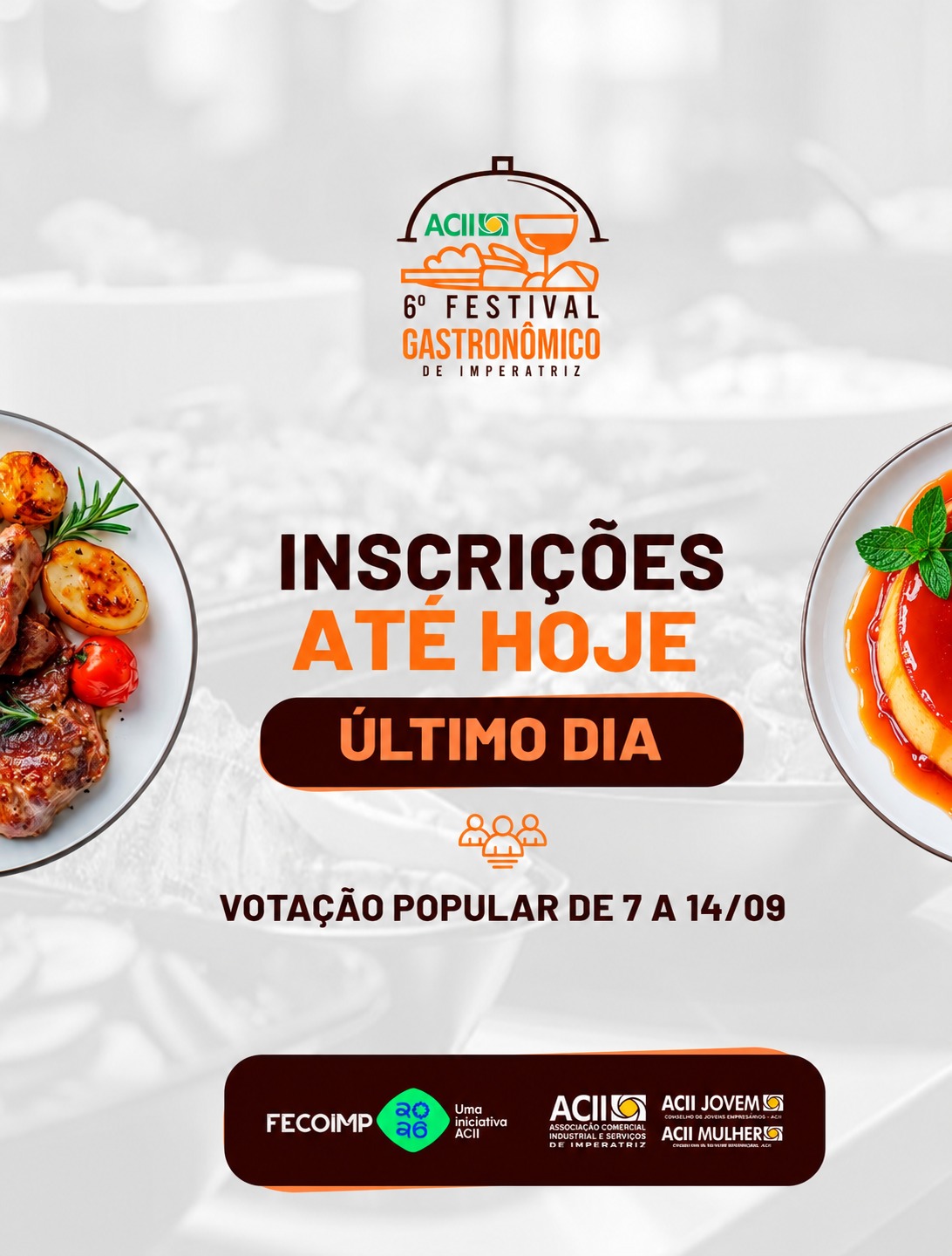 Termina hoje prazo para inscrições no 6º Festival Gastronômico da Fecoimp 