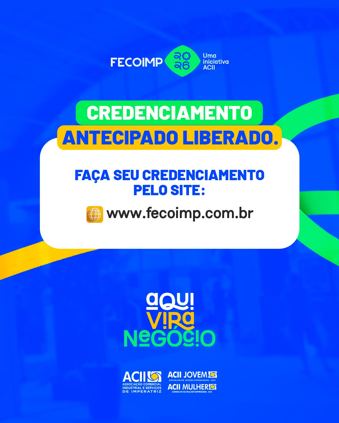 Público pode antecipar credenciamento gratuito para entrada na Fecoimp 2026